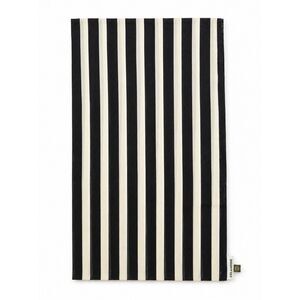 Celandine Anthropologie Striped Scarf Cotton Black Cream One Size